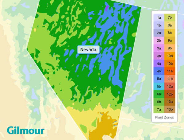 Nevada Planting Zones Growing Zone Map Gilmour