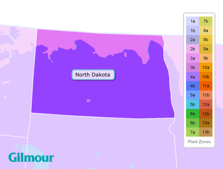 North Dakota Planting Zones Growing Zone Map Gilmour
