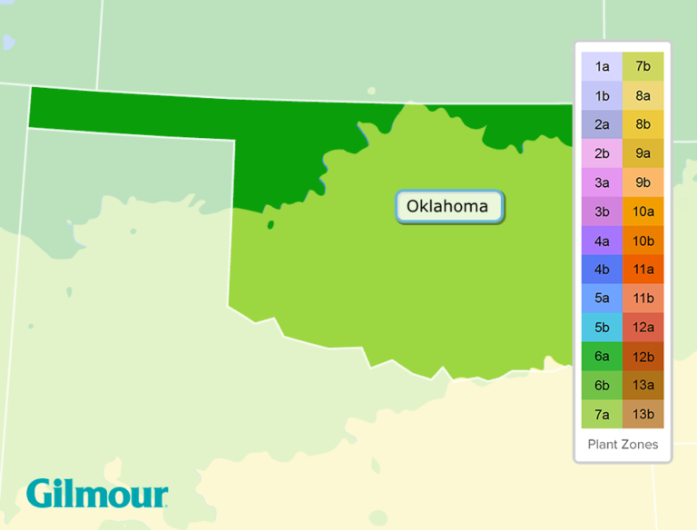 Oklahoma Planting Zones Growing Zone Map Gilmour